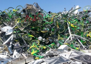 electric bikes in the landfill